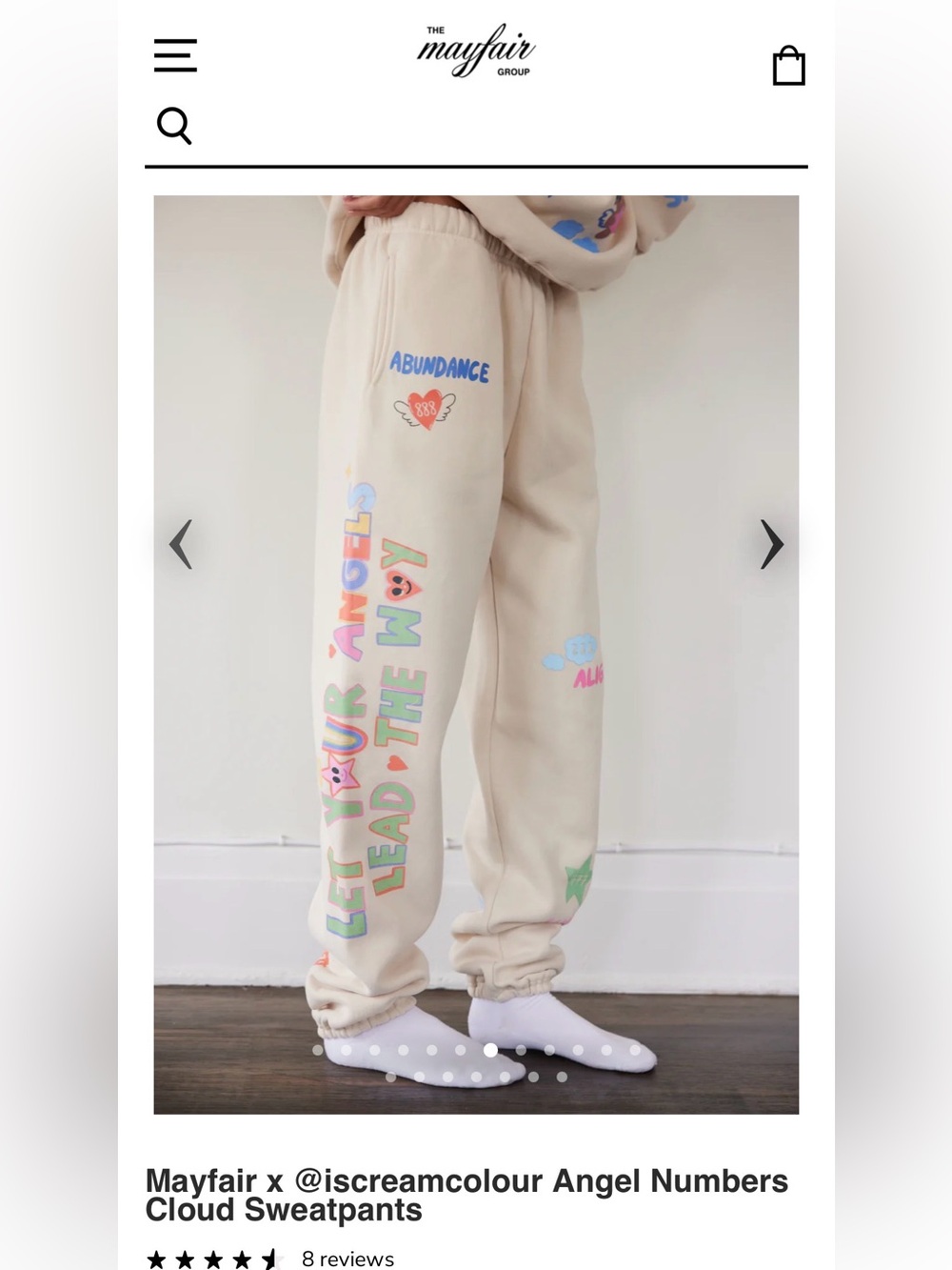 Mayfair x @iscreamcolour Angel Number Cloud Sweatpants